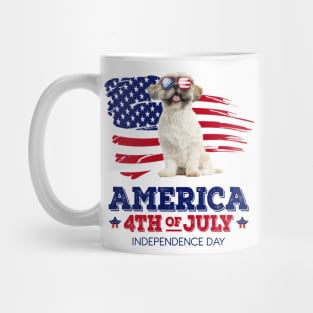 Shih Tzu Flag USA - America 4th Of July Independence Day Mug